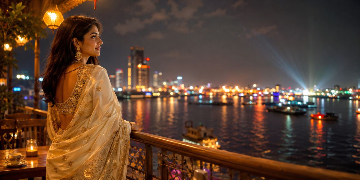 বরিশালে শাড়ি পরা নারী মোবাইলে ডিপোজিট ও জ্যাকপট বোনাস দেখছেন